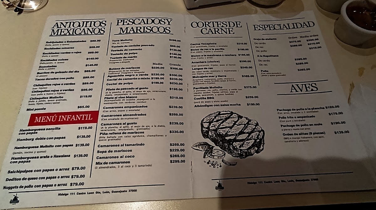 Restaurant el Molinito Menu - Image 1