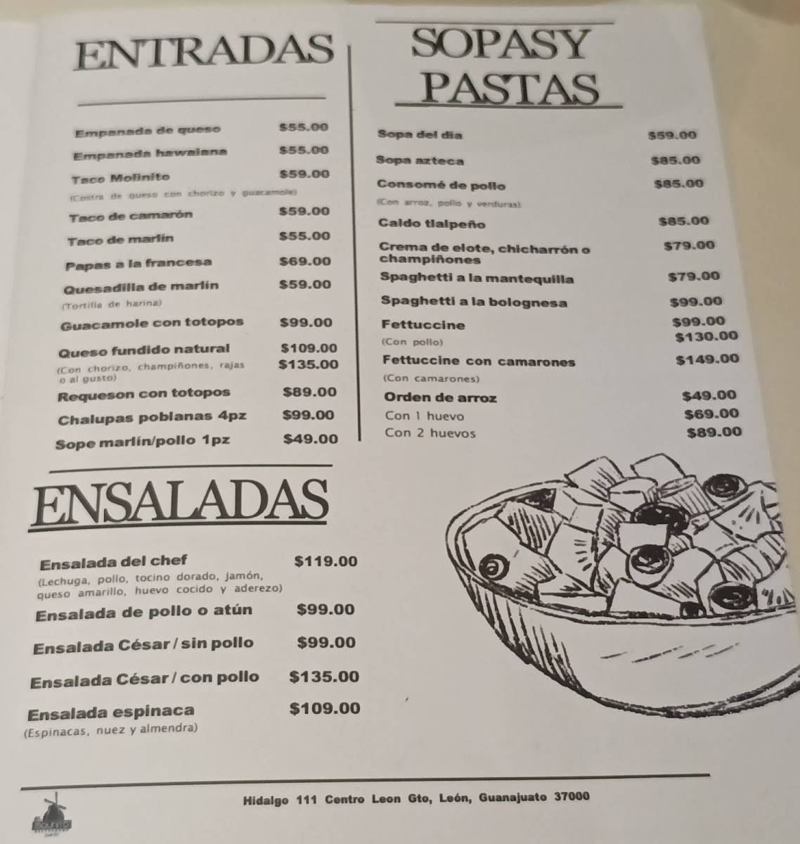Restaurant el Molinito Menu - Image 4