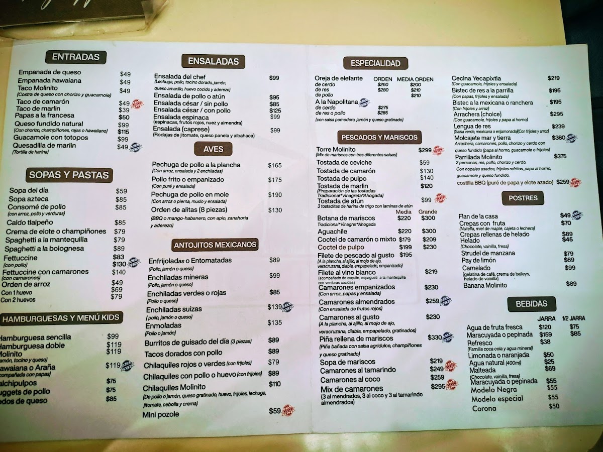 Restaurant el Molinito Menu - Image 6